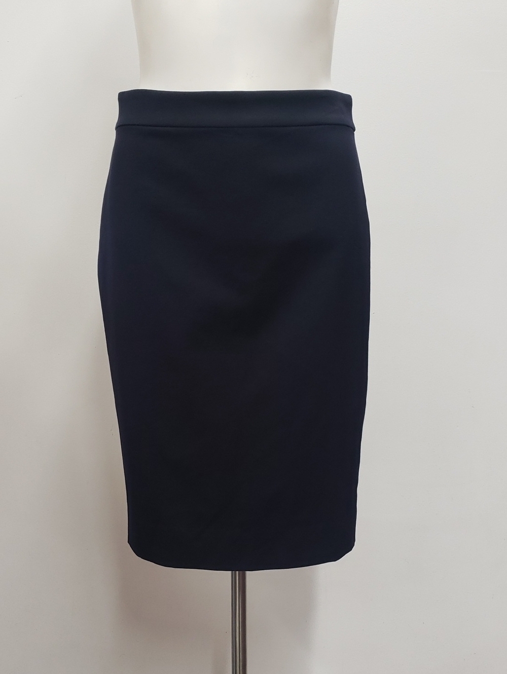 JCrew No 2 Pencil Skirt iBi Stretch Cotton Women's Size 2 Black Office Versatile